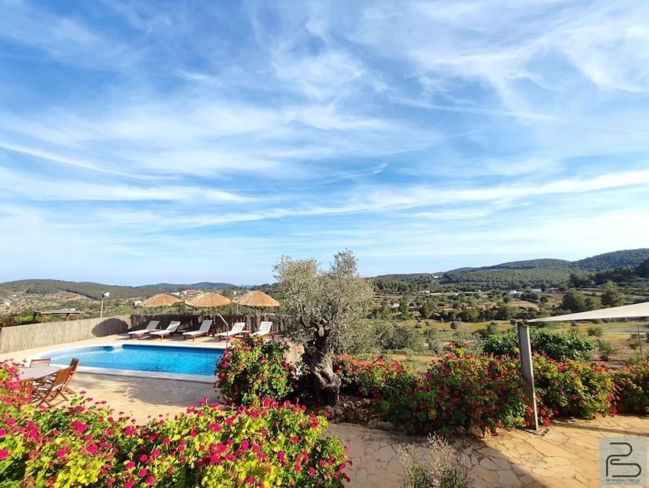 Casa Can Lluc Con Piscina, Jardin Y Vista Al Campo Сан-Мігель-де-Балансат Екстер'єр фото
