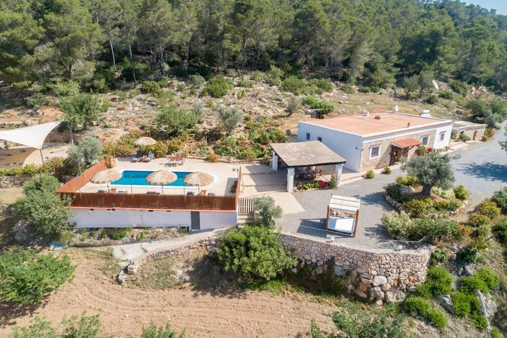 Casa Can Lluc Con Piscina, Jardin Y Vista Al Campo Сан-Мігель-де-Балансат Екстер'єр фото
