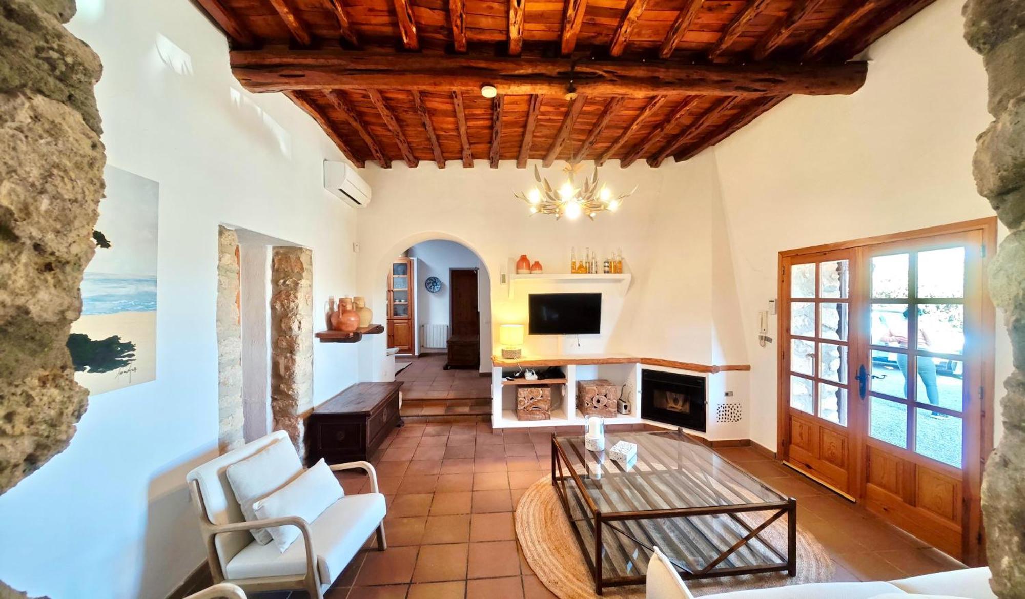 Casa Can Lluc Con Piscina, Jardin Y Vista Al Campo Сан-Мігель-де-Балансат Екстер'єр фото
