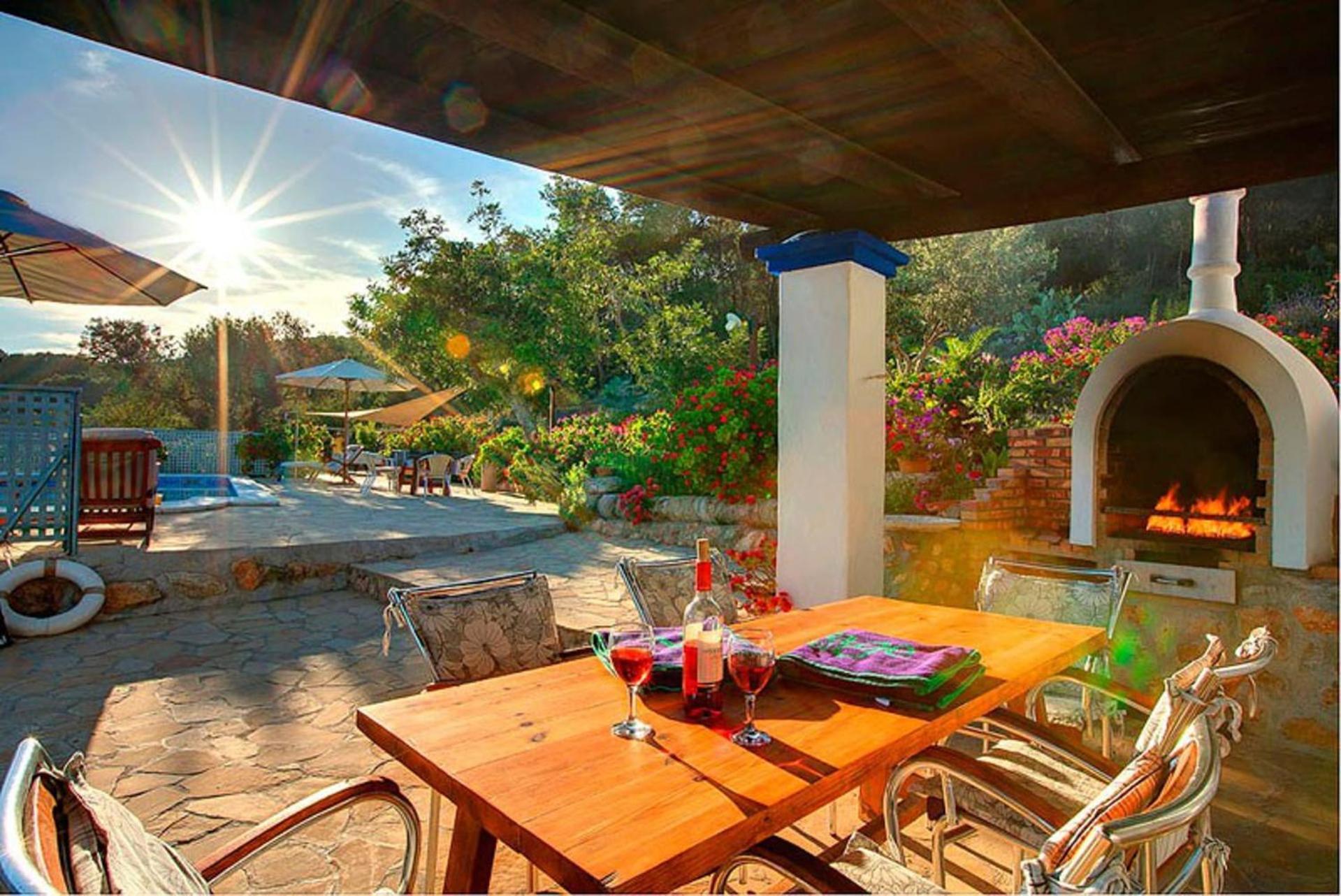Casa Can Lluc Con Piscina, Jardin Y Vista Al Campo Сан-Мігель-де-Балансат Екстер'єр фото